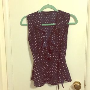 Polka dot blouse